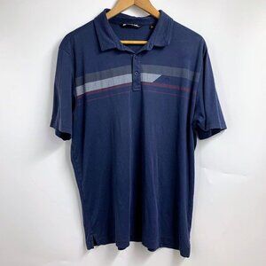 Travis Mathew Men's Striped‎ Cotton Short Sleeve Pullover Polo Shirt Size L